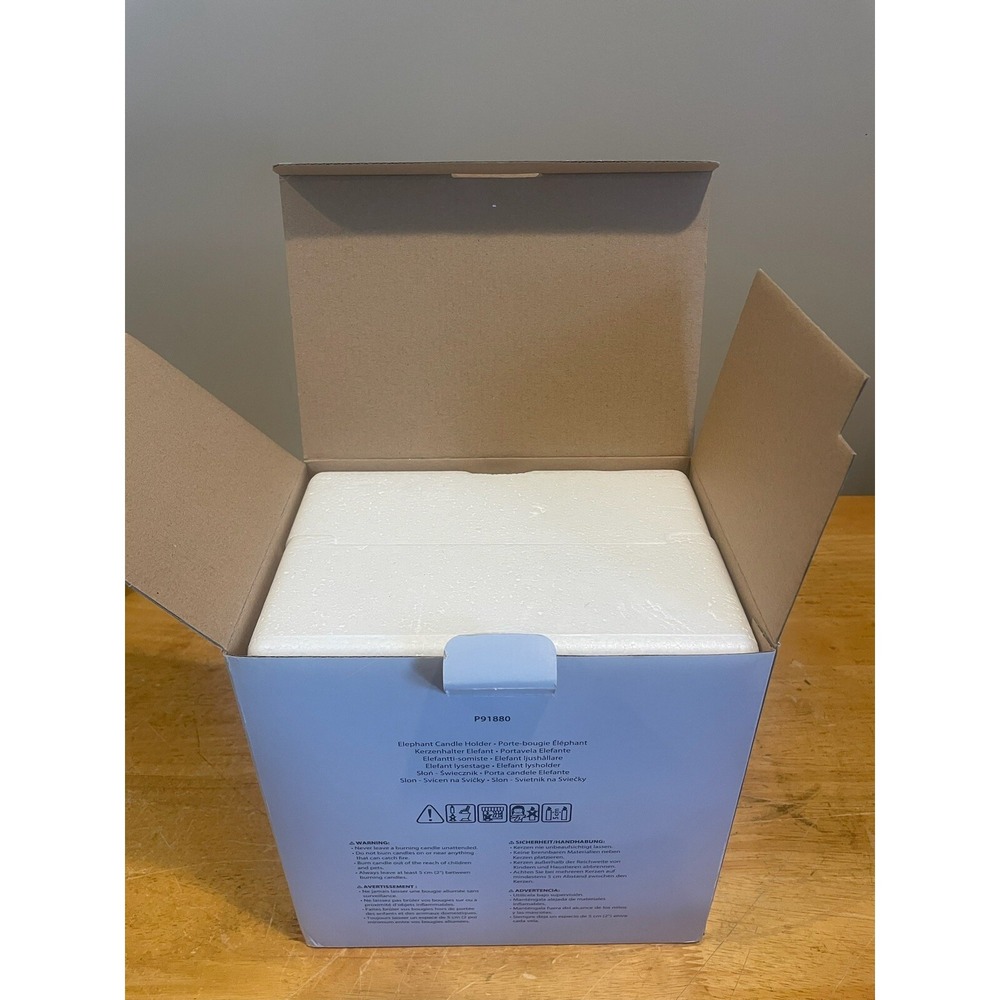 PartyLite Jonathan Adler White‎ Elephant Candle Holder P26B/P91880 - Picture 6 of 9